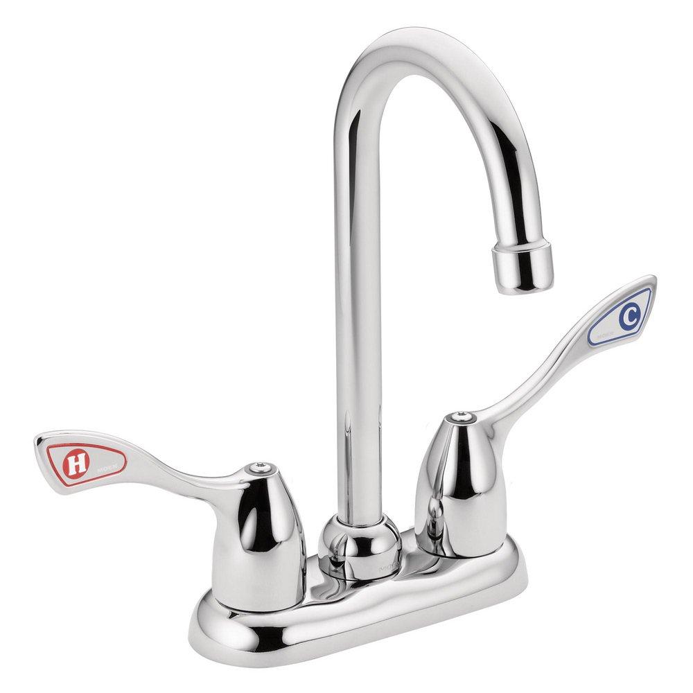 Moen M-BITION Two Handle Centerset Bar Faucet in Chrome