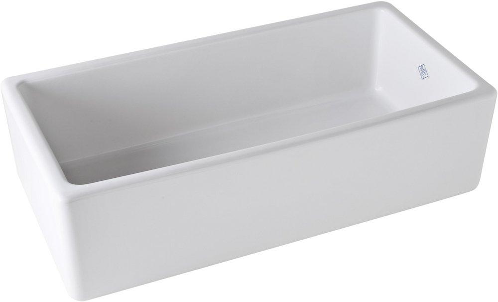 Shaws Original 36 in. Farmhouse Fireclay Single Bowl Kitchen Sink in White