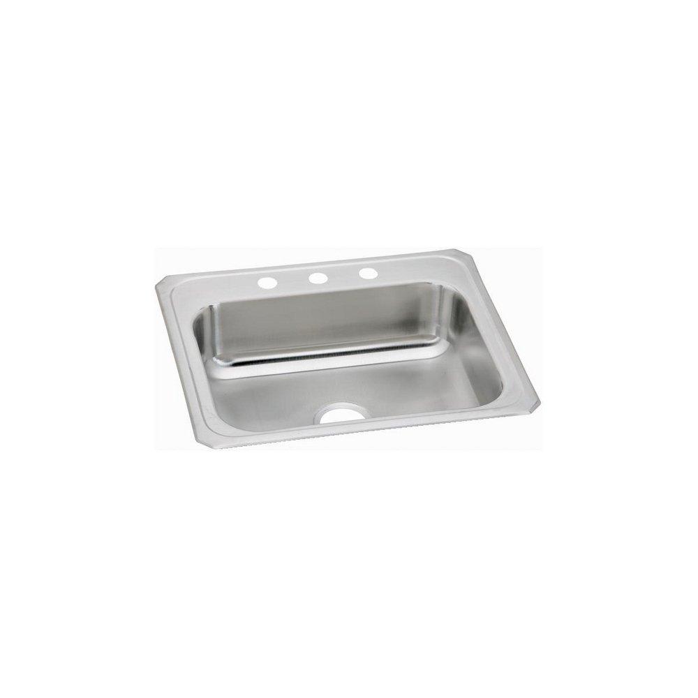 Elkay Celebrity® 25 in. Drop-in Stainless Steel Single Bowl Kitchen Sink in Brushed Satin