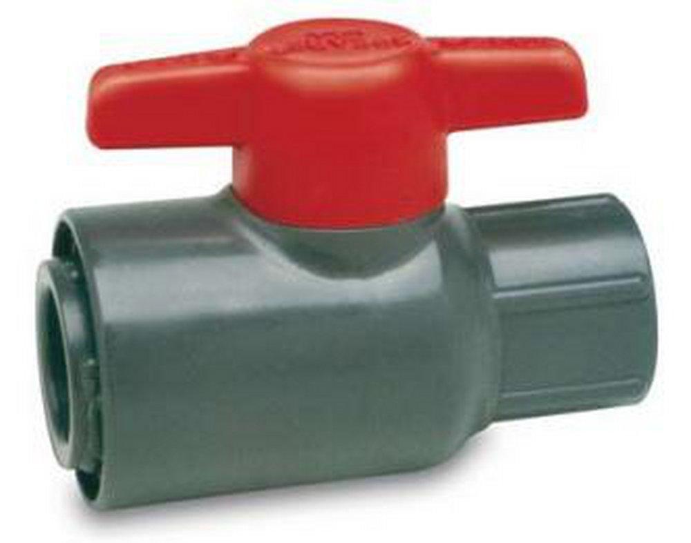 1/4 x 3/8 in. Plastic Threaded 150# Ball Valve