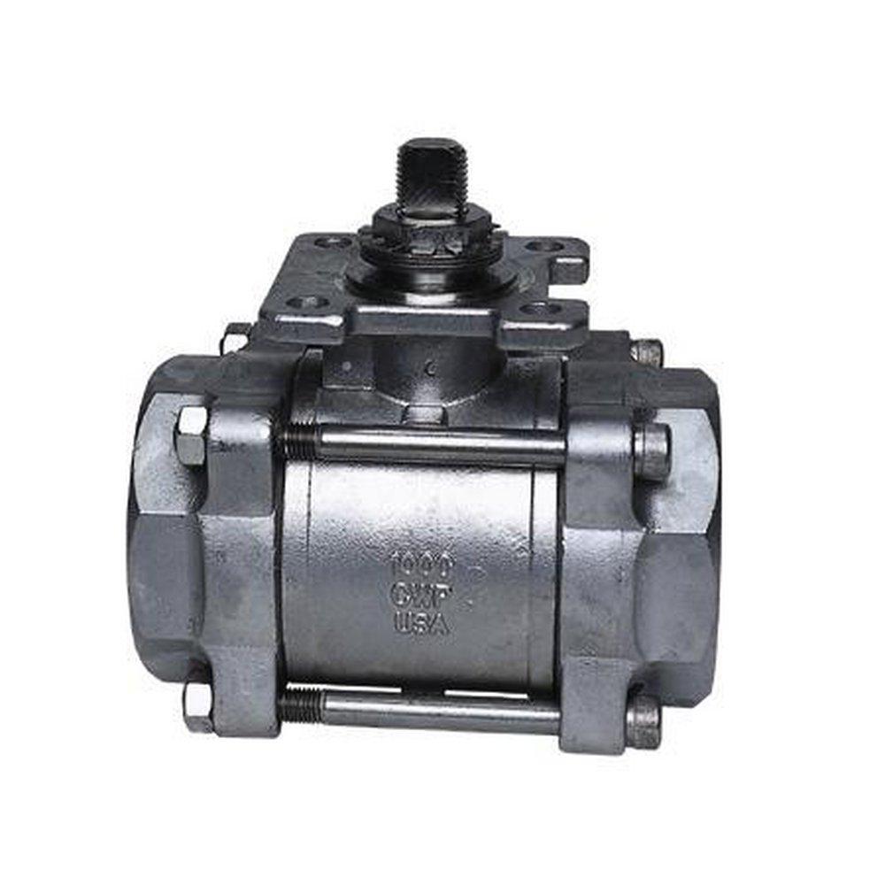 Apollo Valves 86 Series 1-1/2 Stainless Steel 1000# Threaded 3 Piece Full Port BV