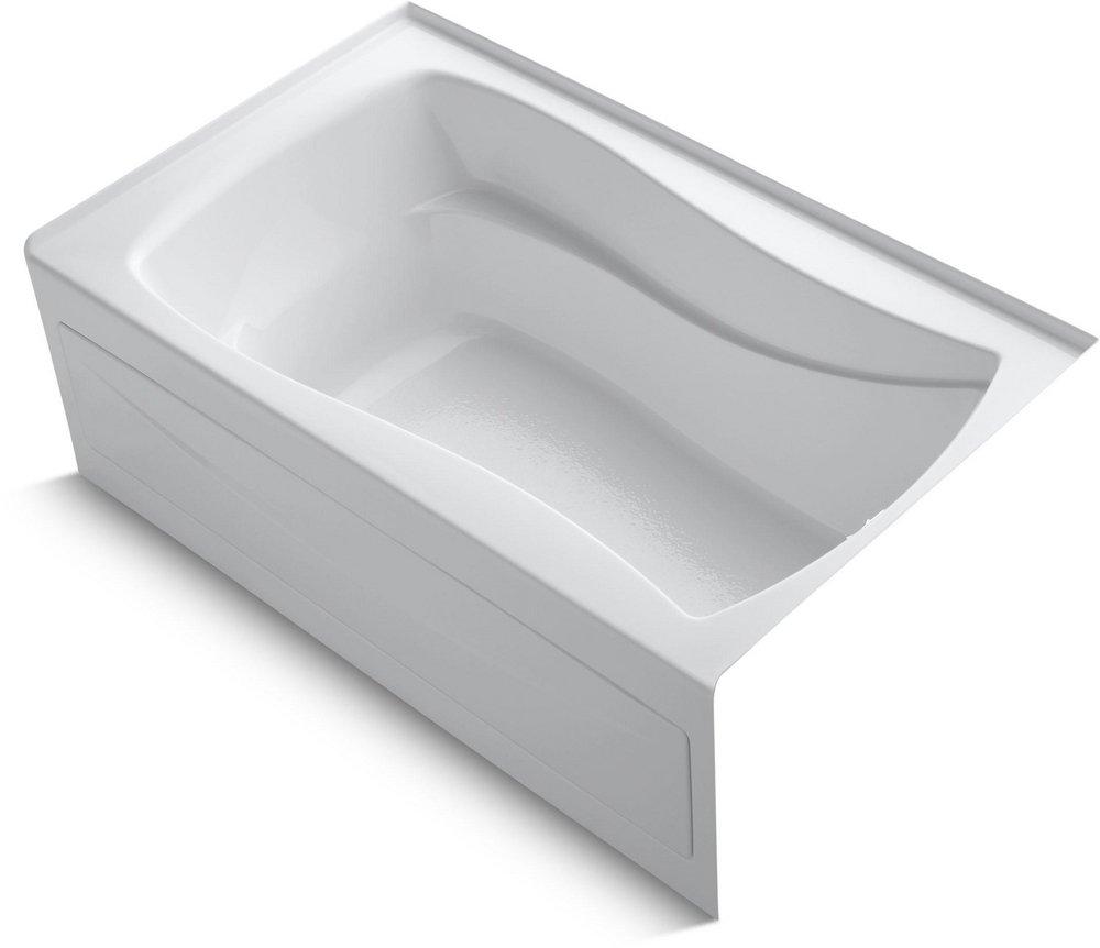 KOHLER Mariposa® 60 in. x 36 in. Soaker Alcove Bathtub with Right Drain in White