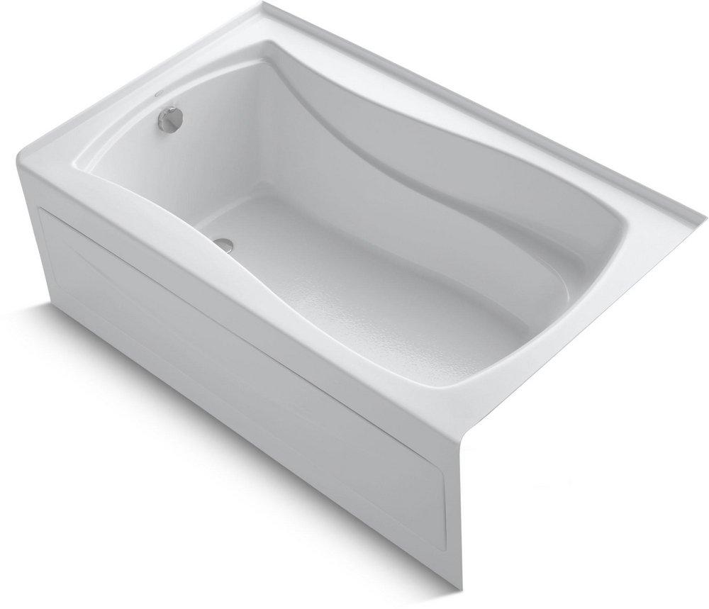 KOHLER Mariposa® 60 in. x 36 in. Soaker Alcove Bathtub with Left Drain in White
