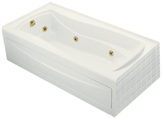 KOHLER Mariposa® 72 in. x 36 in. Whirlpool Alcove Bathtub with Left Drain in White