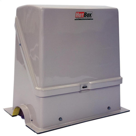 Hot Box Model HB.75 Fiberglass 22 x 19 x 11 in. Valve Enclosure in Beige