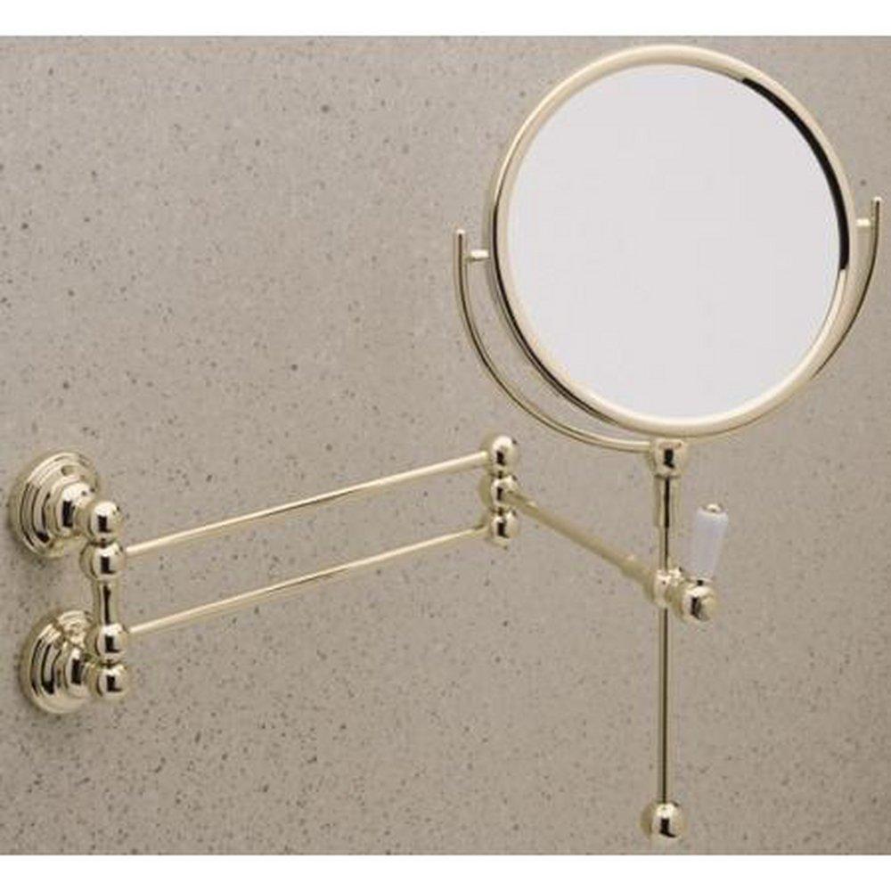Perrin & Rowe Wellsford™ Wall Mount Shaving Mirror in Polished Nickel
