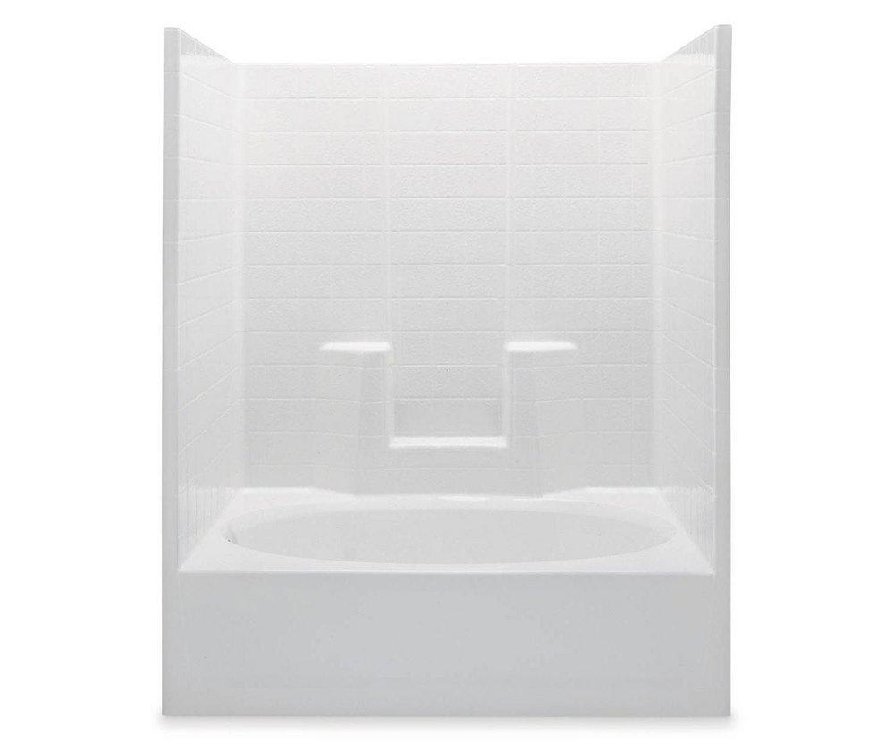 Aquatic Everyday 60 in. x 42 in. Tub & Shower Unit in White with Right Drain