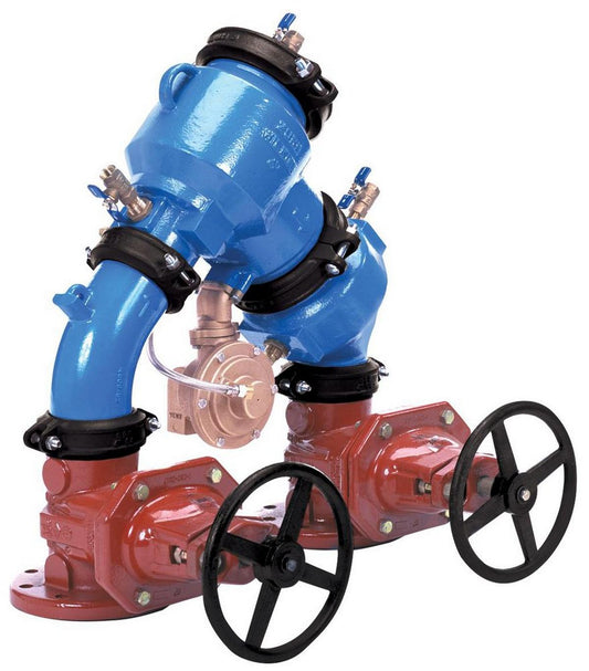 Zurn Wilkins 475 4 in. Epoxy Coated Ductile Iron Flanged 175 psi Backflow Preventer