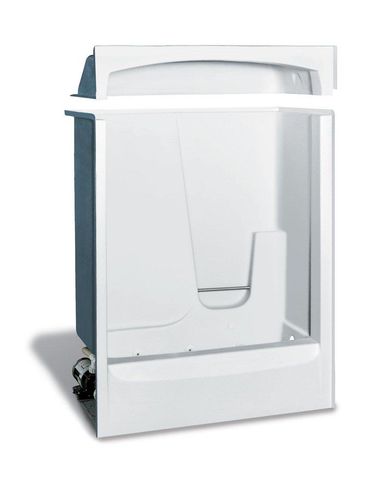 Aker by MAAX Professional 60 in. x 33 in. Tub & Shower Unit in White with Right Drain