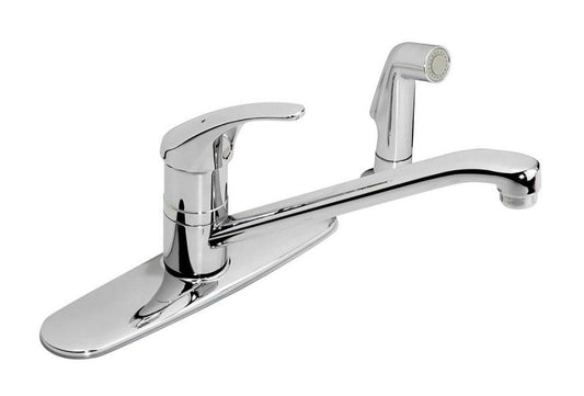 Symmons Industries Symmetrix® Single Handle Kitchen Faucet with Side Spray in Polished Chrome