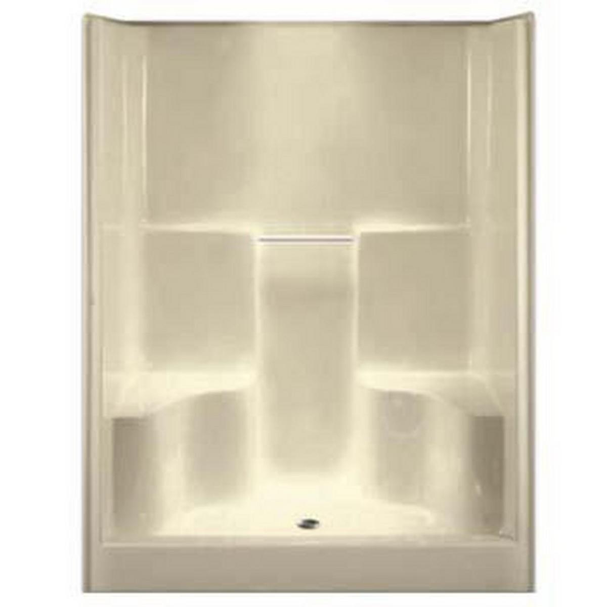 Aquarius Industries Luxury Gelcoat Series 36 x 60 x 78-1/2 in. Alcove Shower Unit in White