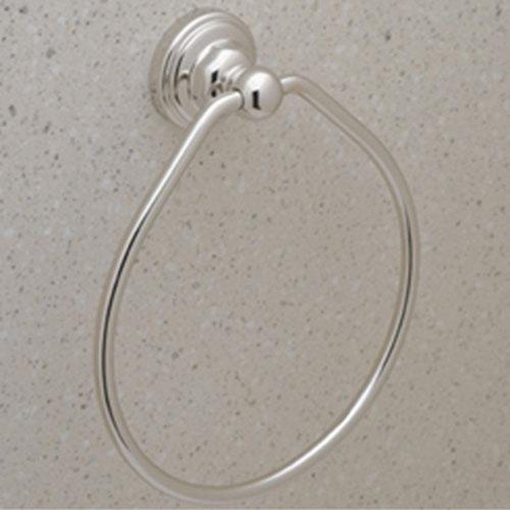 Perrin & Rowe Edwardian™ Oval Closed Towel Ring in Polished Nickel