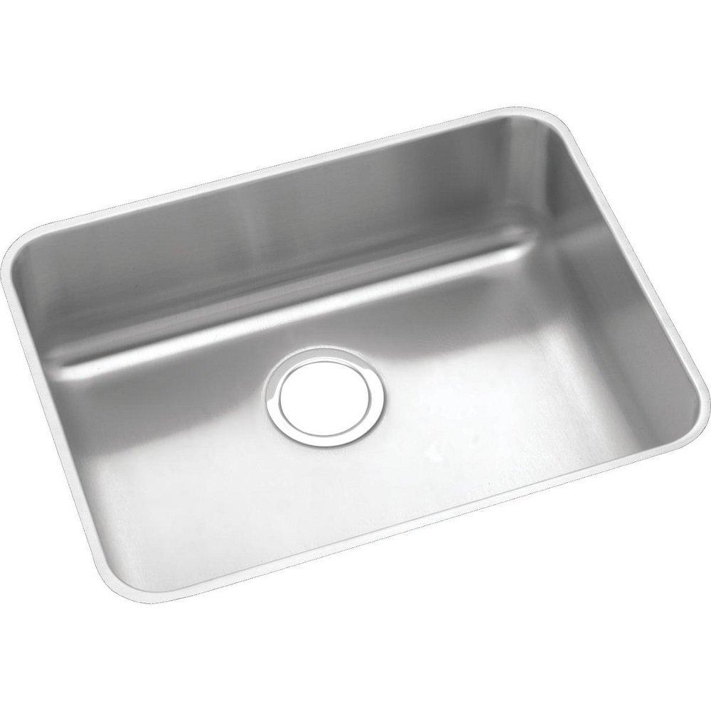 Elkay Lustertone® 23-1/2 in. Undermount Stainless Steel Single Bowl Kitchen Sink in Lustrous Satin