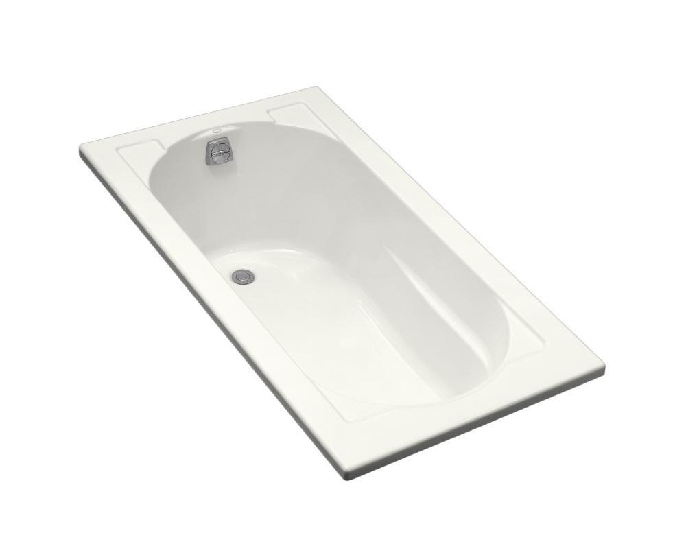 KOHLER Devonshire® 60 x 32 in. Soaker Drop-In Bathtub with Reversible Drain in White