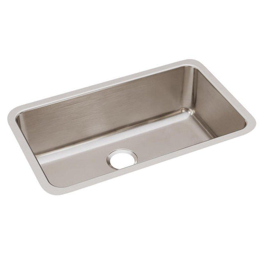 Elkay Lustertone® 30-1/2 in. Undermount Stainless Steel Single Bowl Kitchen Sink in Lustrous Satin