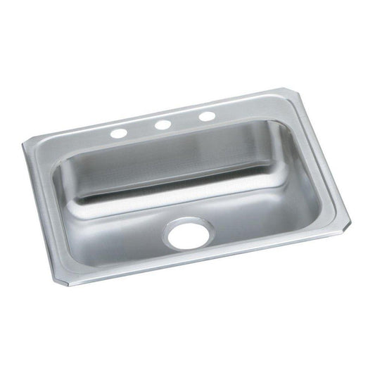 Elkay Celebrity® 25 in. Drop-in Stainless Steel Single Bowl Kitchen Sink in Brushed Satin