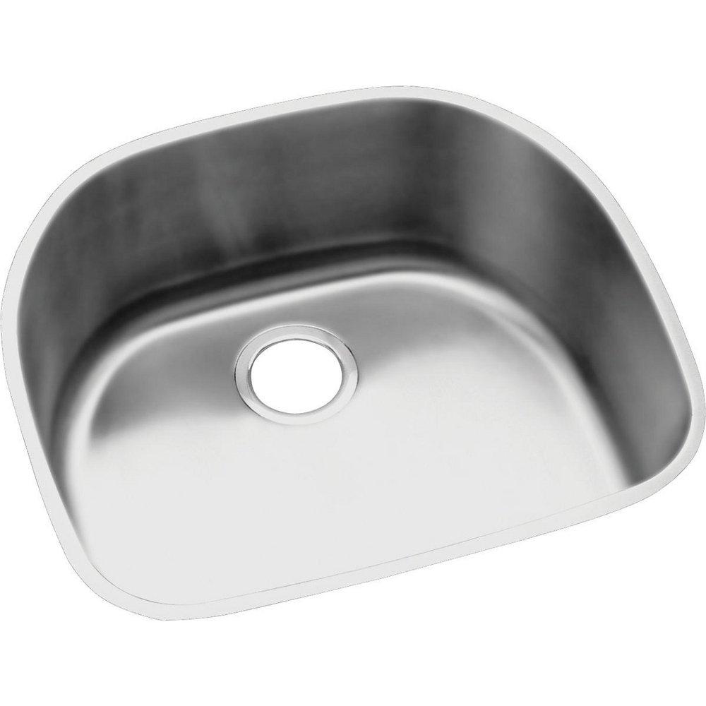 Elkay Lustertone® 23-5/8 in. Undermount Stainless Steel Single Bowl Kitchen Sink in Lustrous Satin