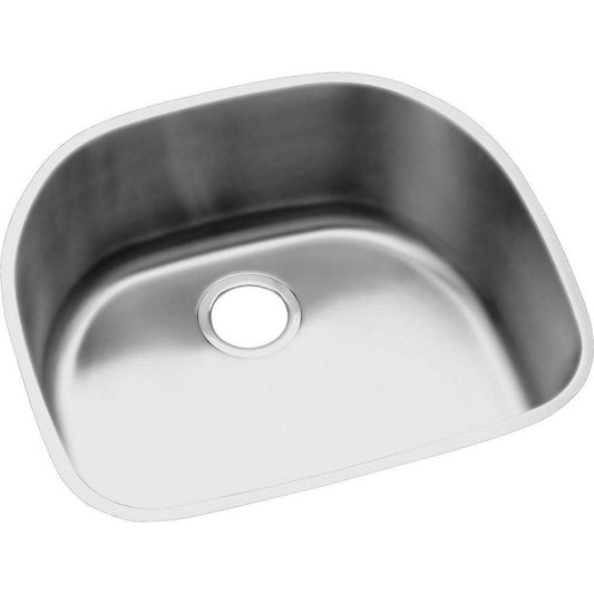 Elkay Lustertone® 23-5/8 in. Undermount Stainless Steel Single Bowl Kitchen Sink in Lustrous Satin
