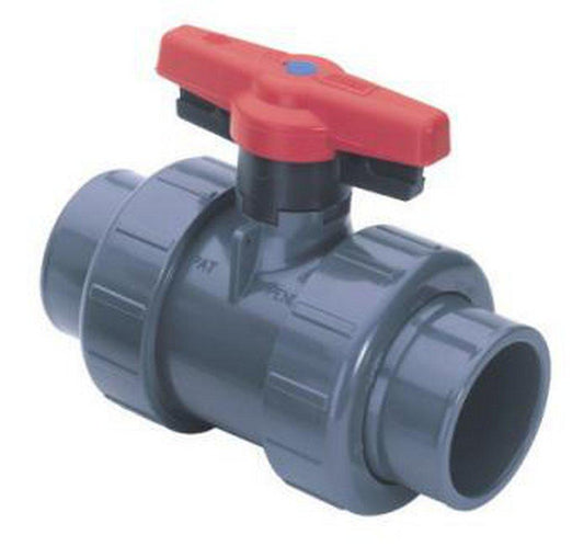 2 in. Plastic Full Port Union Socket Weld and FIPT 235# Ball Valve