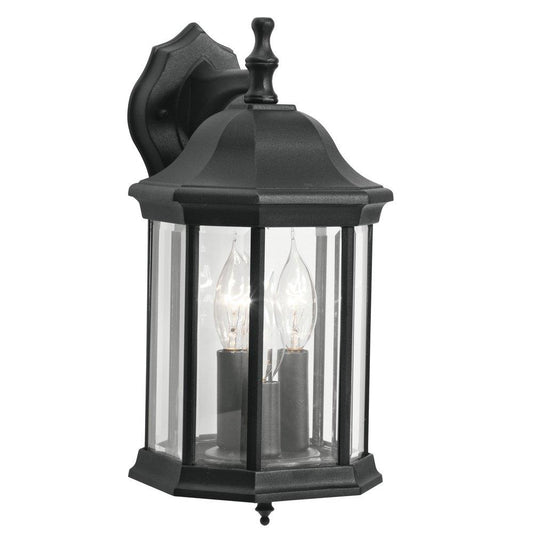 Kichler Lighting Chesapeake 60W 3-Light Candelabra E-12 Incandescent Wall Lantern in Painted Black
