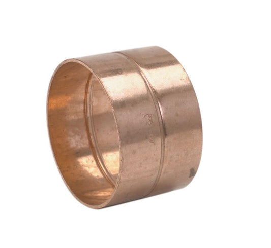 3 in. Copper Coupling with Rolled Stop (3-1/8 in. OD)
