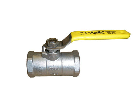 Apollo Valves 96-100 Series 1-1/2 in. CF8M Stainless Steel Reduced Port FNPT 1500# Ball Valve