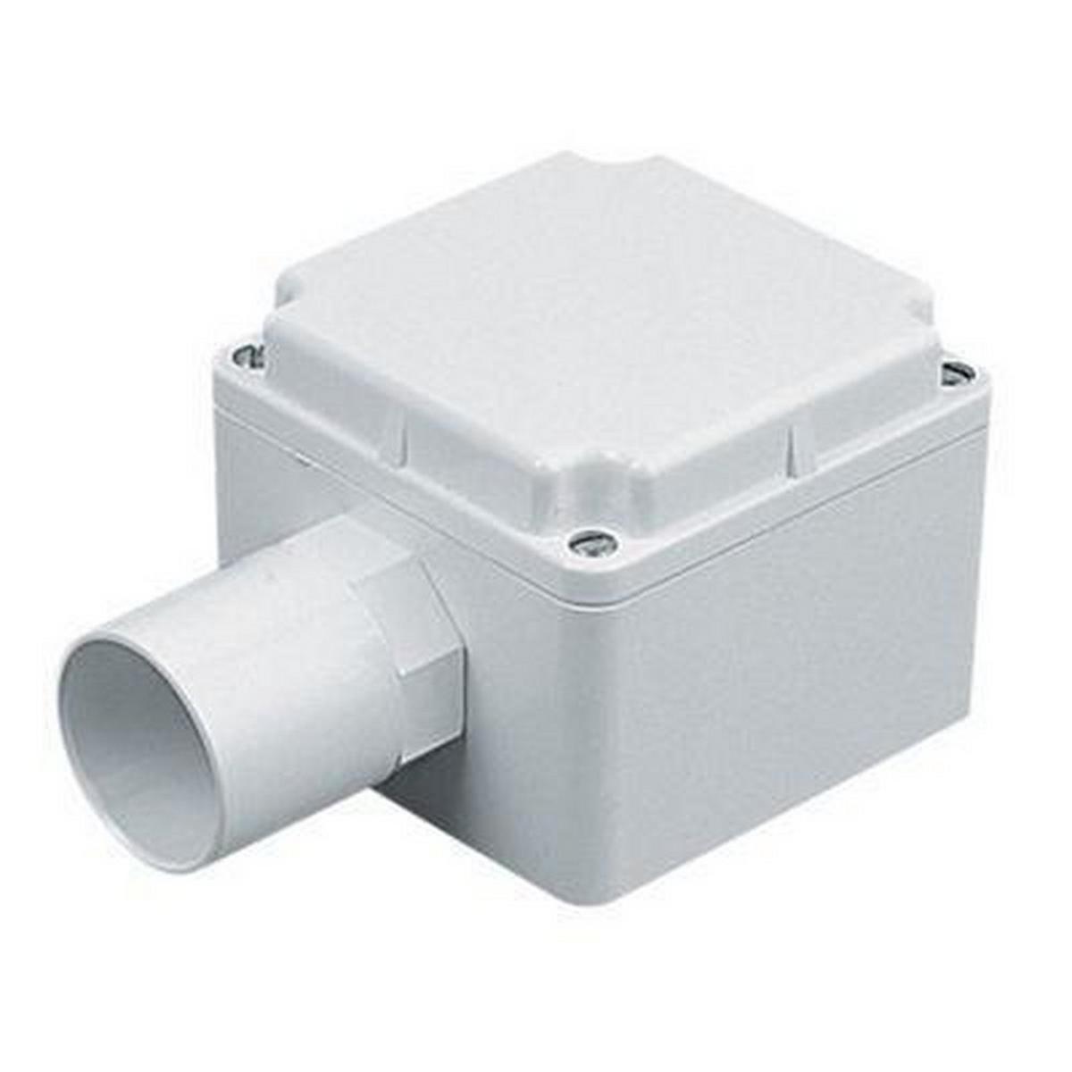 106 x 106 x 67 mm. PVC Moulded Enclosure Unit in White