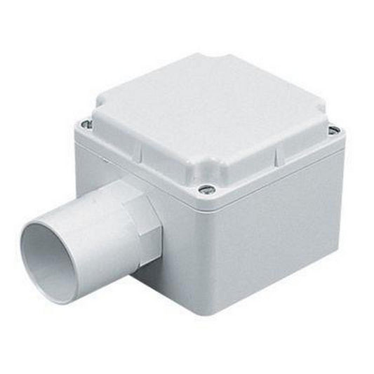 106 x 106 x 67 mm. PVC Moulded Enclosure Unit in White