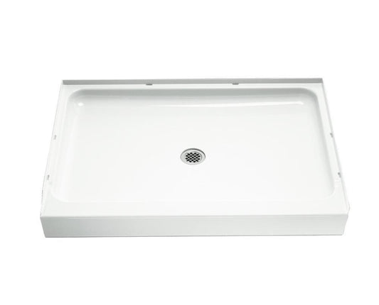 Sterling Ensemble™ 48 x 34 in. Shower Base with Center Drain in White