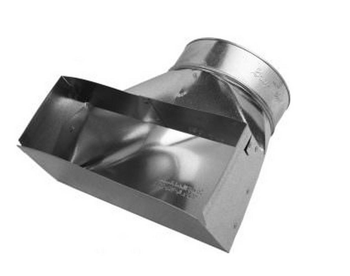 10 x 2-1/4 x 5 in. 90 Degree Boot Galvanized Steel 30 ga