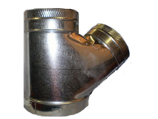 6 x 5 in. 26 ga Tap Flue Tee