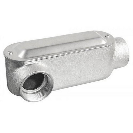 49/50 in. x 9-1/2 ft. Galvanized Conduit Body