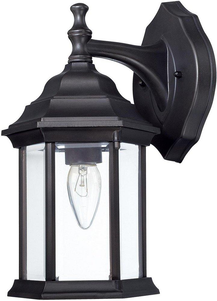 Capital Lighting Outdoor 60 W 1-Light Medium Outdoor Lantern in Black