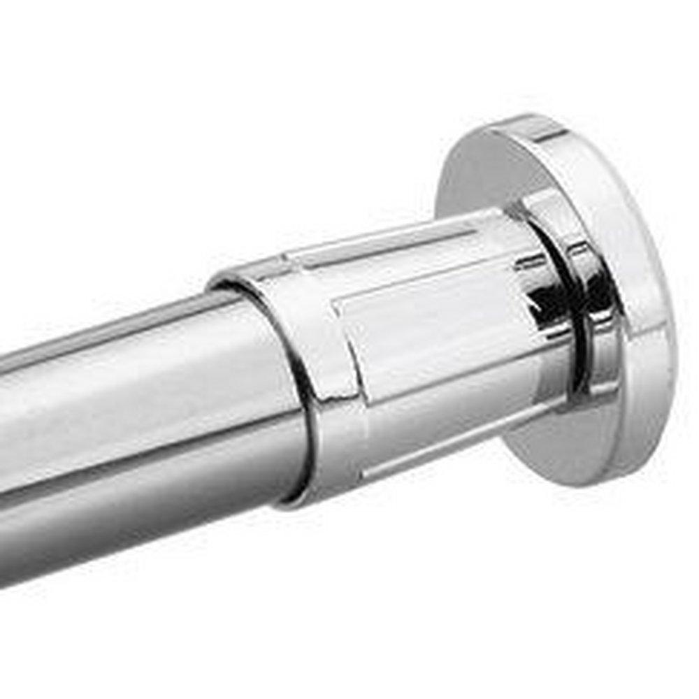 Moen Donner Shower Rod Flange Set in Polished Chrome