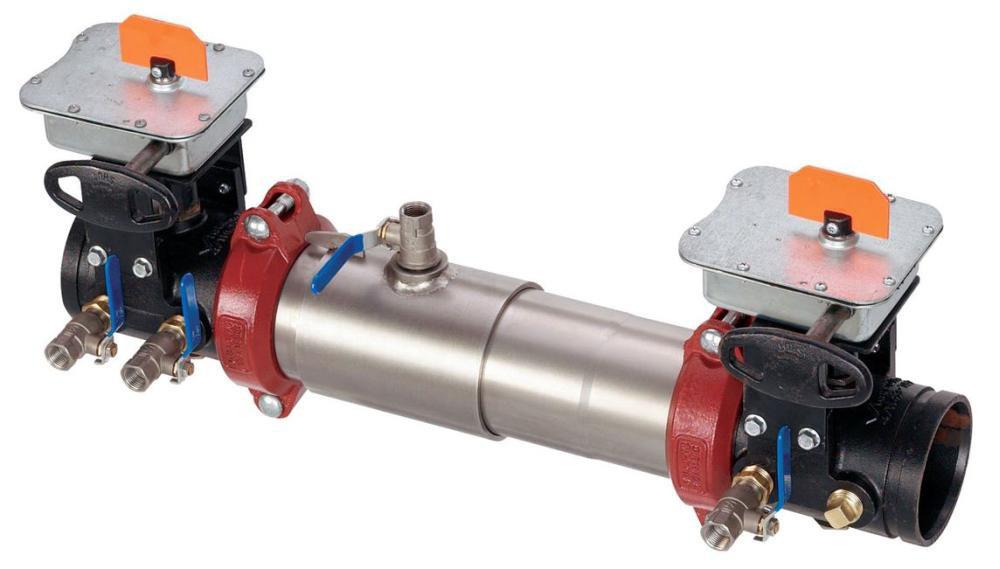 Watts Series 757 6 in. Stainless Steel Flanged x Grooved 175 psi Backflow Preventer
