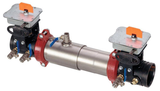 Watts Series 757 6 in. Stainless Steel Flanged x Grooved 175 psi Backflow Preventer