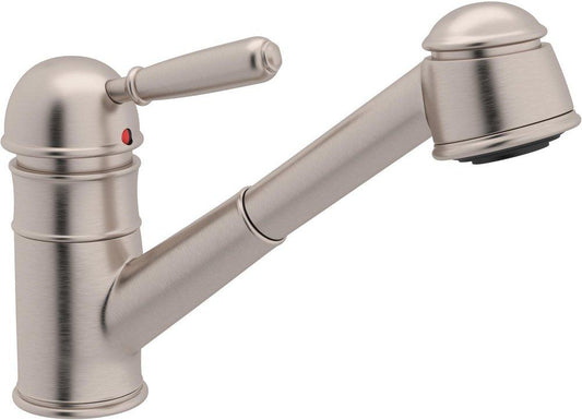 ROHL® 1983 Single Handle Pull Out Kitchen Faucet in Satin Nickel