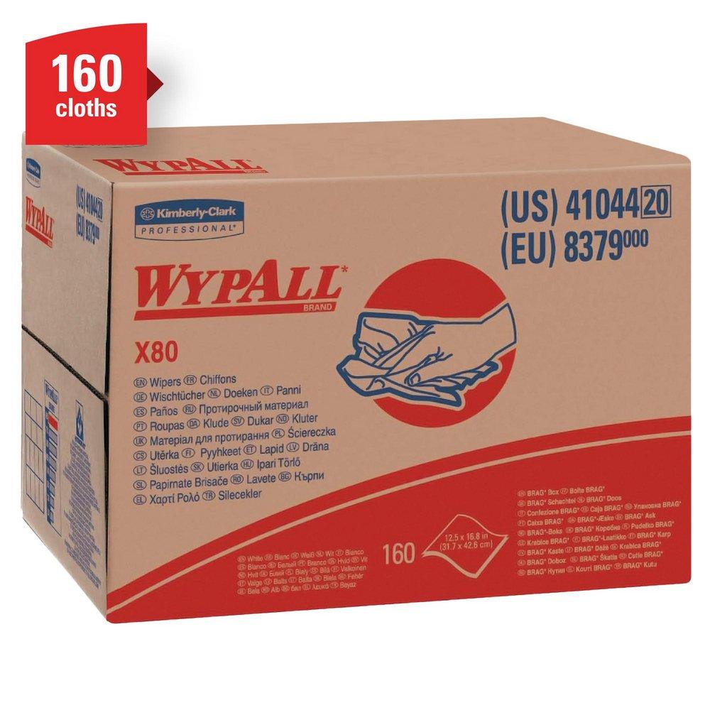 WypAll® X80 Brag Box Wipes in White (Box of 160)