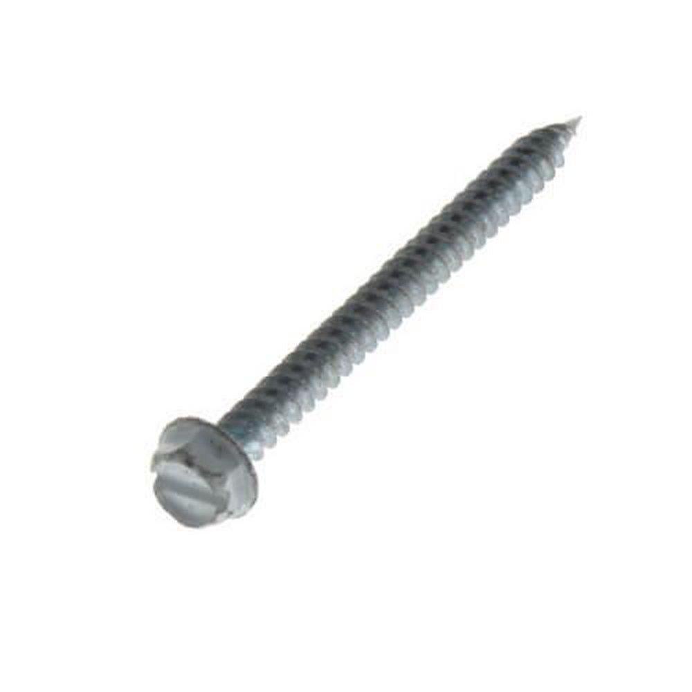 Malco Zip-in® 8 mm x 2 in. Hex Washer Head Sheet Metal Screw (Pack of 250)