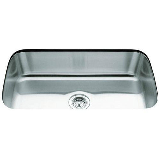 KOHLER Undertone® 31-1/2 in. Undermount Stainless Steel Single Bowl Kitchen Sink
