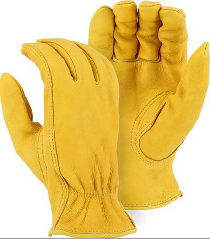 XL Size Grain Driver Reusable Gloves in Gold