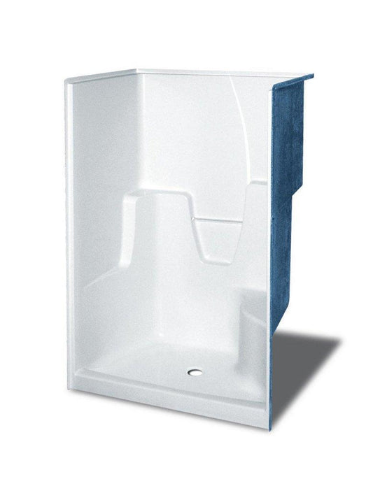 48-1/4 x 36 x 76-1/2 in. Alcove Shower Unit in White