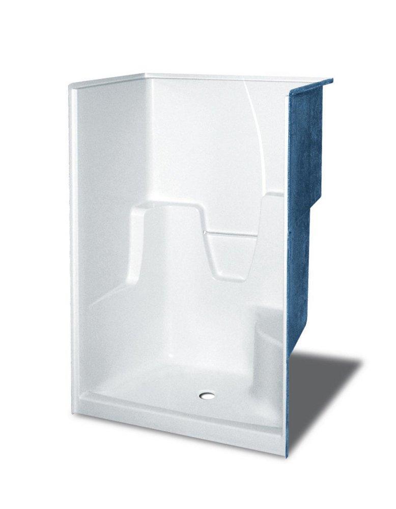48-1/4 x 36 x 76-1/2 in. Alcove Shower Unit in White