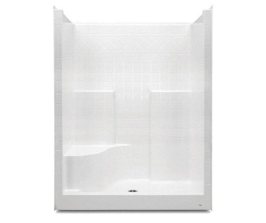 Aquatic Everyday 37-1/4 x 60 x 77-1/4 in. Alcove Shower Unit in White