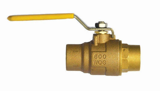 Milwaukee Valve Series BA-150 2 in. Bronze Reduced Port Solder 600# Ball Valve