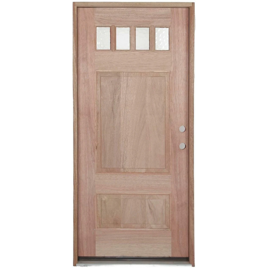 3/0x6/8 Exterior Mahogany Door Craftsman Style with 1/7 glass