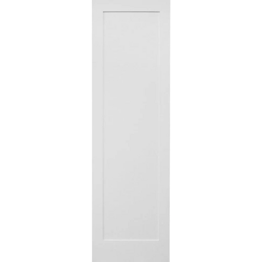 36 in x 96 in White Shaker 1-Panel Solid Core Primed MDF Interior Door Slab