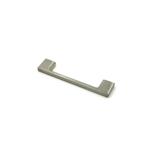 3-3/4 in Flat Cabinet Pull in Satin Nickel