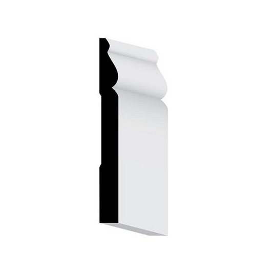 Woodgrain Millwork WM B227 Primed MDF Base board 7-1/4 in. x 16 ft.