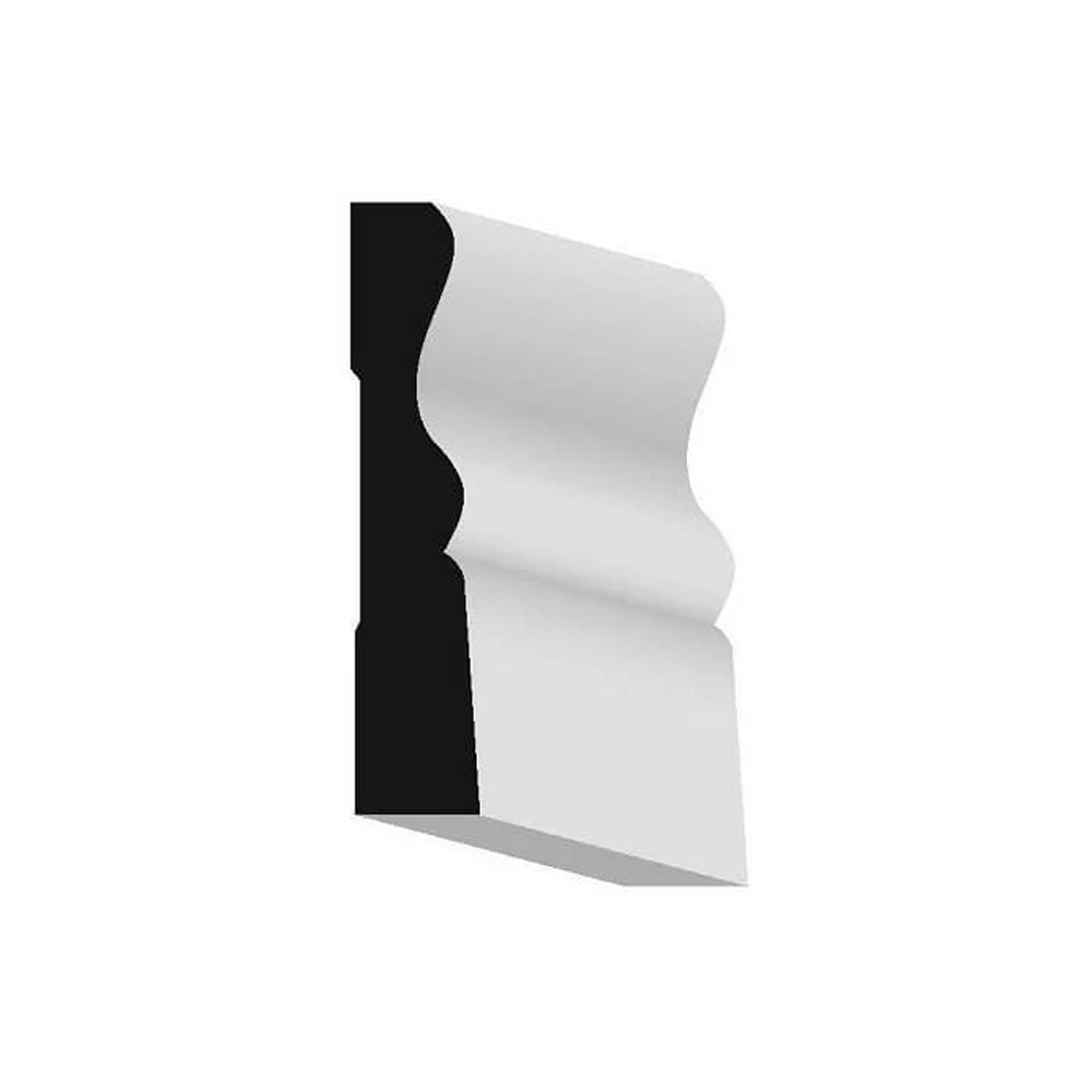 Woodgrain Millwork WM A314 Primed MDF Base board 3 1/4 in. x 16 ft.